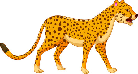 cheetah cartoon posing