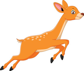 illustration of deer cartoon concept