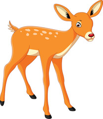 illustration of deer cartoon concept