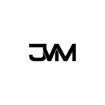 jvm initial letter monogram logo design