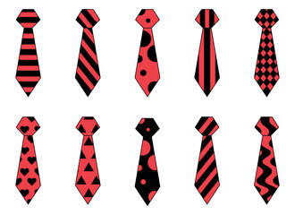 tie vector design illustration isolated on white background