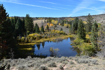 Mountain Lake in Autumn