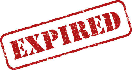 Expired grunge rubber stamp