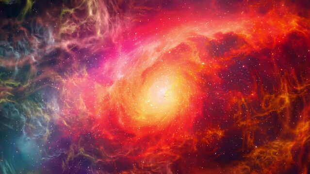 4k Supernova Birth. The Big Bang. Flying Through the Stars. Space Colorful Nebulas