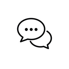 comment icon speech bubble talk icon outline