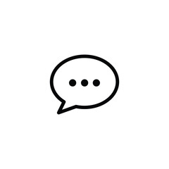 speech bubble talk icon comment icon outline