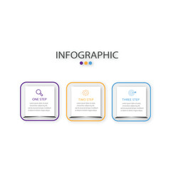 Naklejka na ściany i meble Business infographics Circle with 3 parts steps Vector template