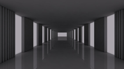 new 3d long room  background