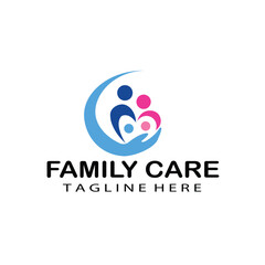 people family diversity colorful logo vector icon illustration