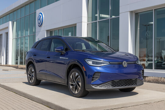 Volkswagen ID.4 SUV Electric Vehicle EV display. Volkswagen offers the ID.4 in Standard, Pro, S and Pro S models.