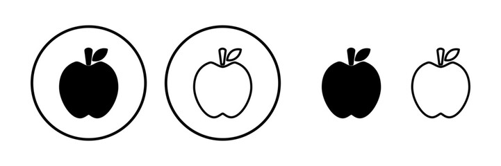 Apple icon vector. apple symbol