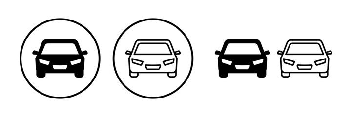 Fototapeta premium Car icon vector. Car sign. sedan