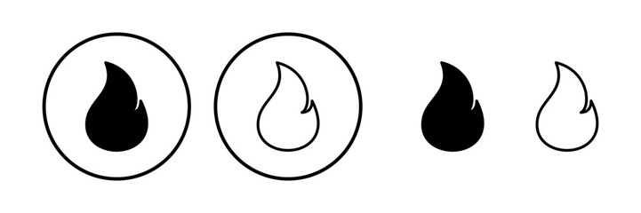 Fire icon vector. fire flame icon