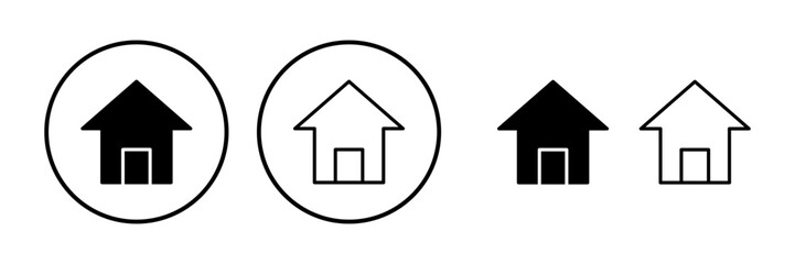 Obraz premium Home icon vector. House vector icon