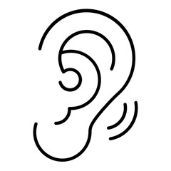Ear Outline Icon