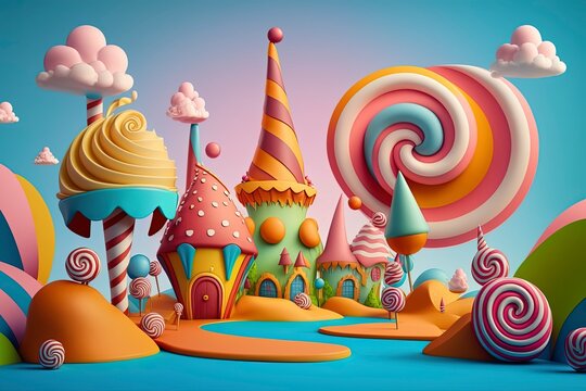 Candy World Images – Browse 37,851 Stock Photos, Vectors, and Video
