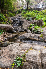 Khlong Nam Lai Waterfall, Beautiful waterfalls in klong Lan national park of Thailand