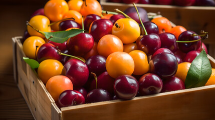 fruits in a basket generative art