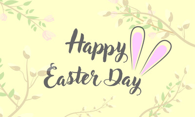 Obraz premium Happy Easter greeting card