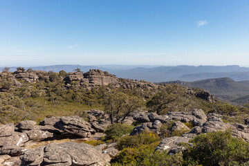 Fototapeta na wymiar Rock formations in the Grampians National Park, Victoria Australia