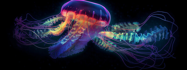 jellyfish, sea, fish, water, underwater, blue, ocean, animal, aquarium, jelly, marine, medusa, light, nature, dark, aquatic, life, swim, black, deep, floating, translucent, sting, creature, transparen