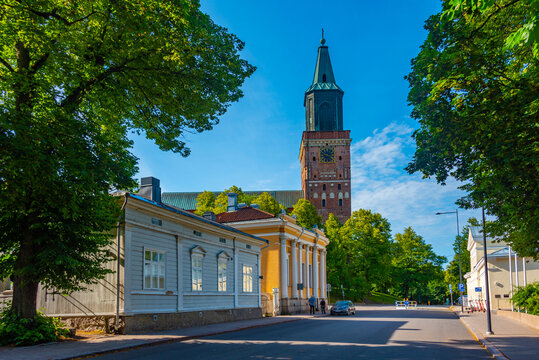 View of the cathedral in Turku, Finland