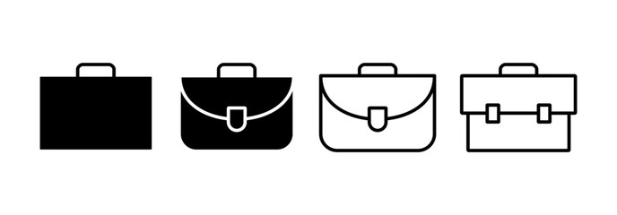 Briefcase icon vector for web and mobile app. suitcase sign and symbol. luggage symbol.