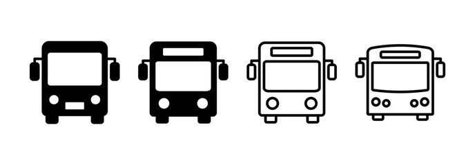 Bus icon vector for web and mobile app. bus sign and symbol. transport symbol