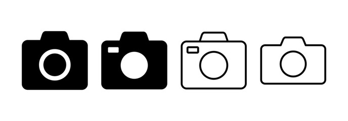 Camera icon vector for web and mobile app. photo camera sign and symbol. photography icon.