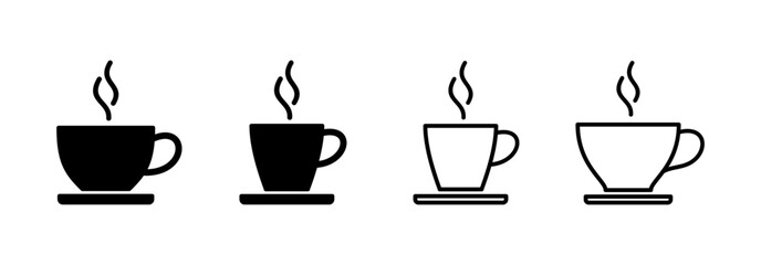 coffee cup icon vector for web and mobile app. cup a coffee sign and symbol