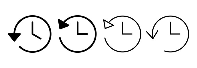 History icon vector for web and mobile app. recent event history sign and symbol