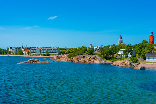 Cityscape view of Finnish town Hanko