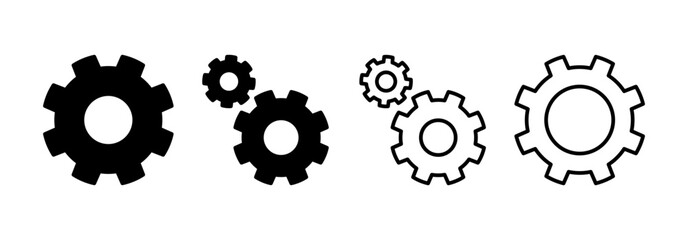 setting Icon vector for web and mobile app. Cog settings sign and symbol. Gear Sign