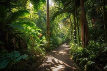 A Path in a tropical forest Generative AI