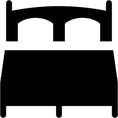 Double Bed Glyph Icon