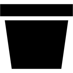 Obraz premium Plant Pot Glyph Icon