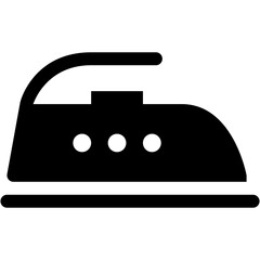 Electric Iron Glyph Icon
