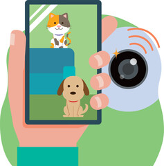 ペットの見守りカメラ