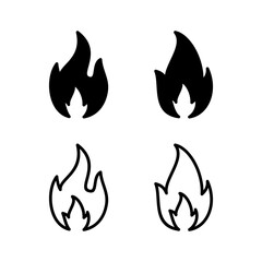 Fire icon vector illustration. fire sign and symbol