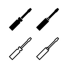 Screwdriver icon vector illustration. tools sign and symbol