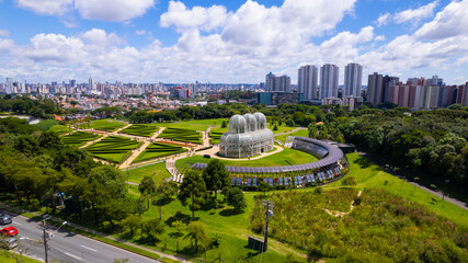 Foto aérea da cidade de Curitiba Paraná Brasil - obrazy, fototapety, plakaty