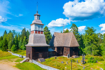 The Old Church of Petäjävesi in Finland.