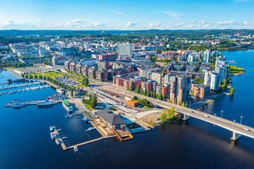 Panorama view of Jyväskylä, Finland