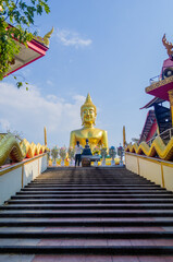 Stairs to the Big Buddha in Pattaya. Buddha Purnima - Buddha's Birthday