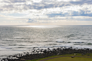 日本の風景　秋田県にかほ市　日本海