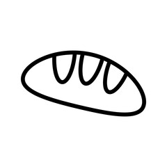 Bread vector icon, baker symbol. Modern flat vector illustration for web site or mobile app 