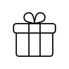  Gift vector icon flat illustration on white background..eps