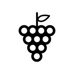 Grape vector icon, fruit symbol. flat vector illustration for web site or mobile app.eps