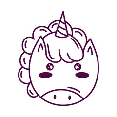 Cute unicorn animal mascot