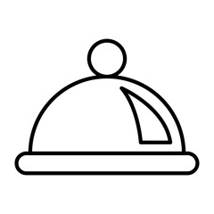 Restaurant vector icon, food service symbol. flat vector illustration for web site or mobile app.eps